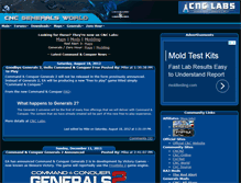 Tablet Screenshot of cncgeneralsworld.com